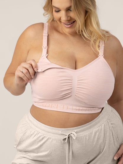 Kindred Bravely Sublime Hands-Free Pumping & Nursing Bra Pink Heather