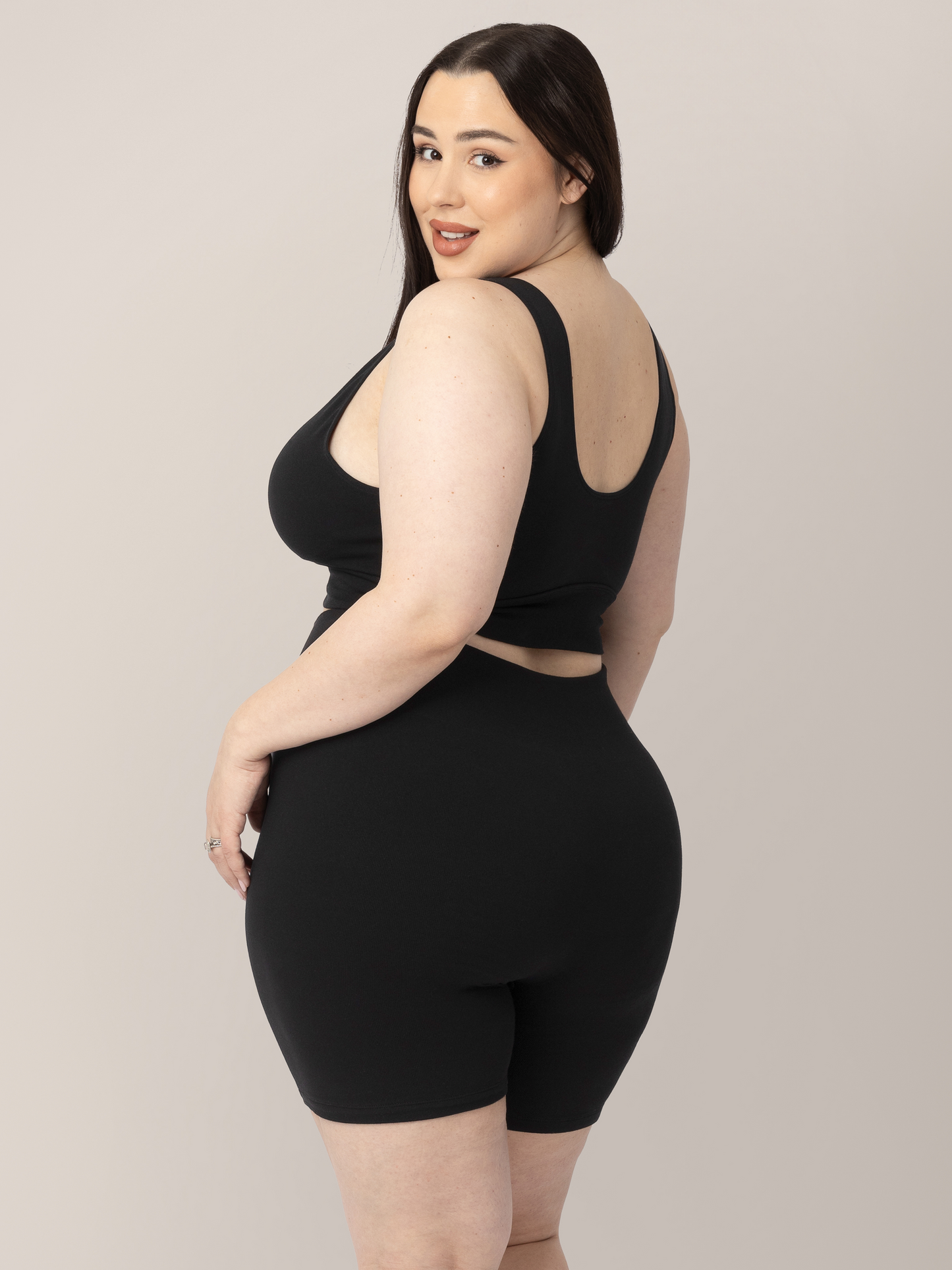 Kindred Bravely Sublime Bamboo Maternity & Postpartum Bike Short Black