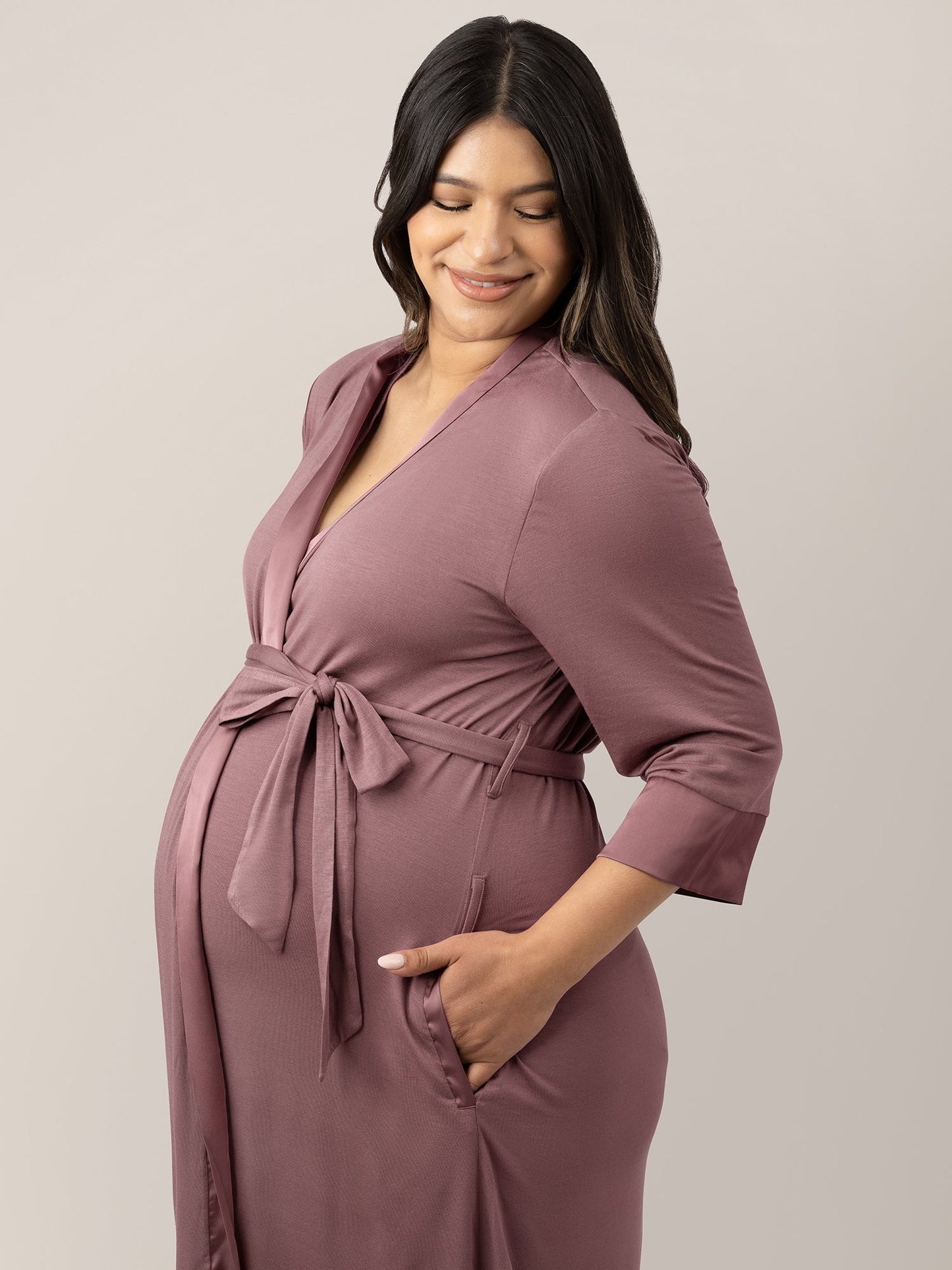 Kindred Bravely Emmaline Robe Twilight - Soft Maternity & Postpartum Robe