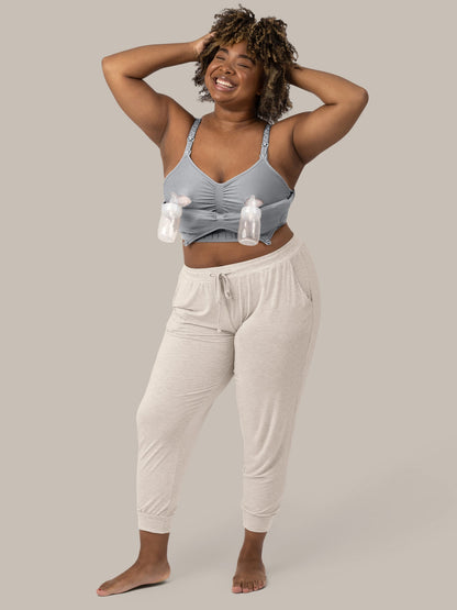 Kindred Bravely Sublime Hands-Free Pumping & Nursing Bra Grey