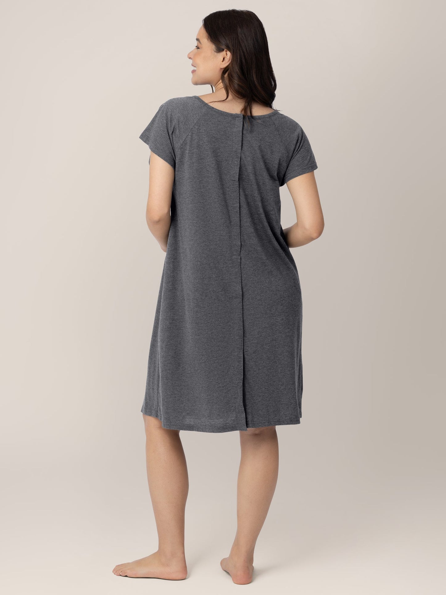 Kindred Bravely Universal Labor & Delivery Gown Grey Heather