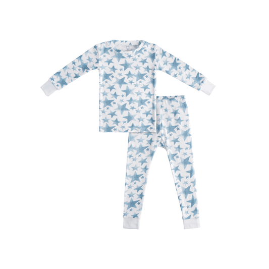 Dreamland Baby Toddler/Kids Bamboo Pajamas - Blue Star