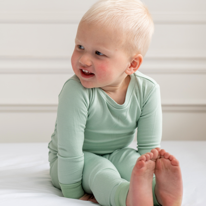 Dreamland Baby Toddler/Kids Bamboo Pajamas - Sage Green
