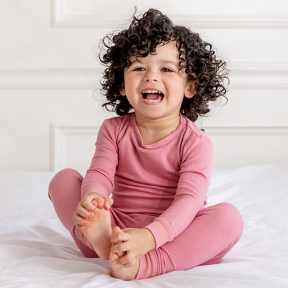 Dreamland Baby Toddler/Kids Bamboo Pajamas - Dusty Rose