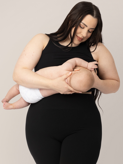 Kindred Bravely Sublime Bamboo Maternity & Nursing Longline Bra Top Black