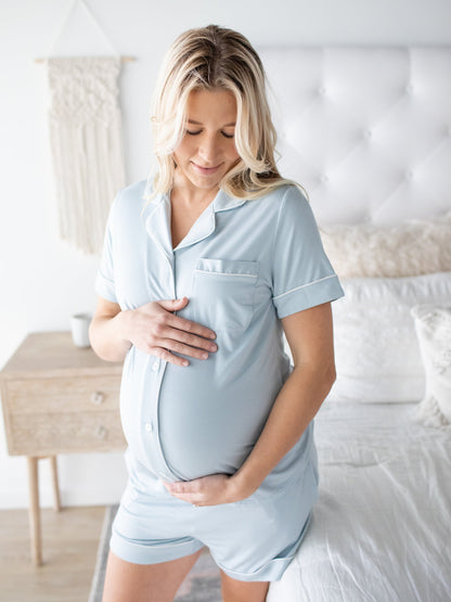 Kindred Bravely Clea Bamboo Short Sleeve Pajama Set Mist