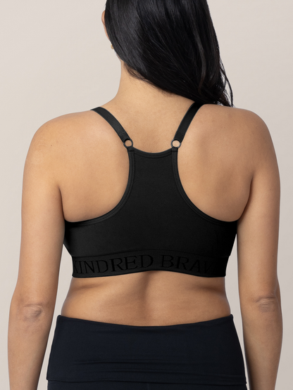 Kindred Bravely Sublime Hands-Free Pumping & Nursing Sports Bra Black
