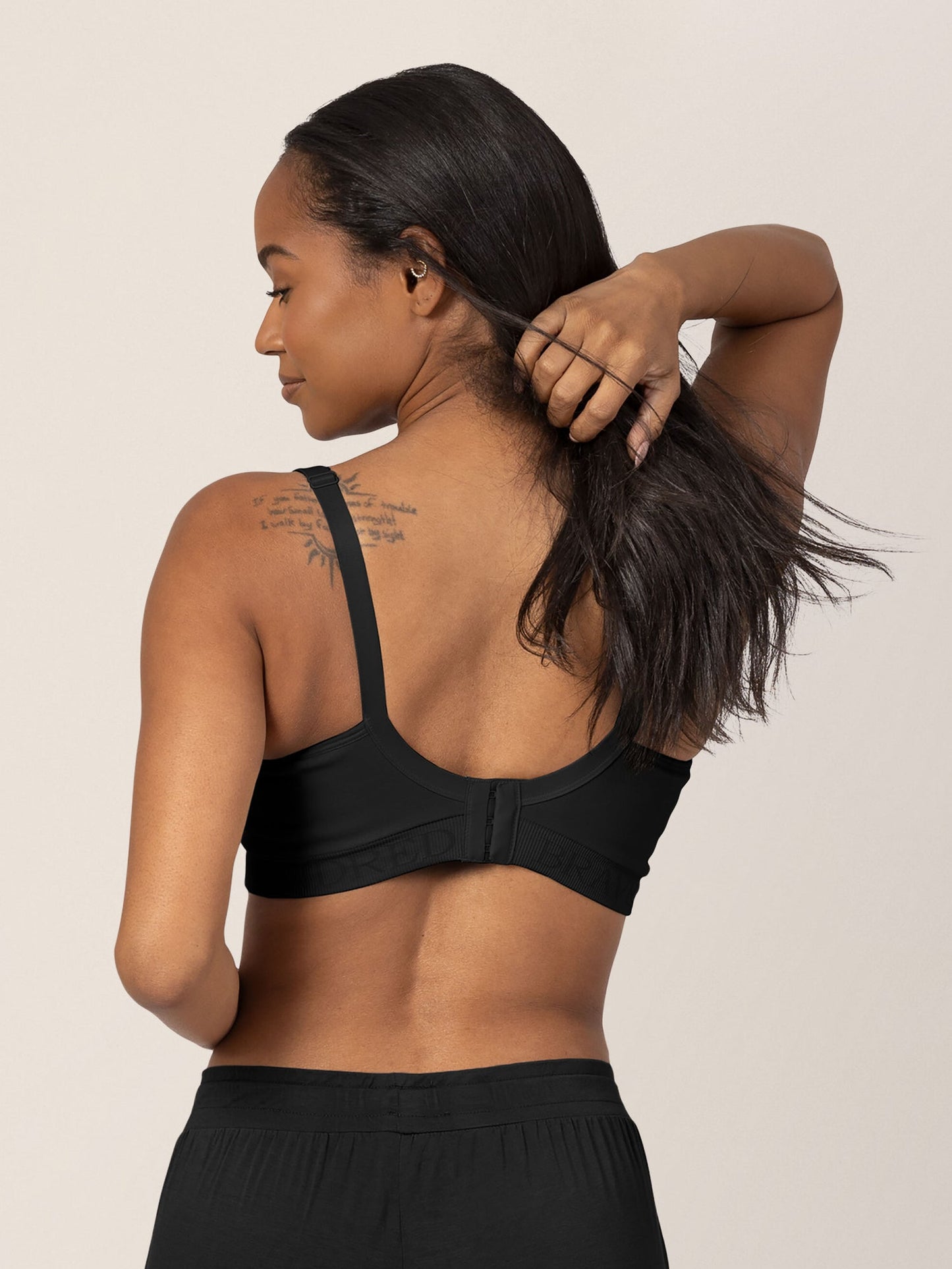 Kindred Bravely Signature Sublime Contour Hands-Free Pumping & Nursing Bra Black