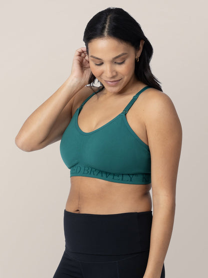 Kindred Bravely Sublime Hands-Free Pumping & Nursing Sports Bra Teal