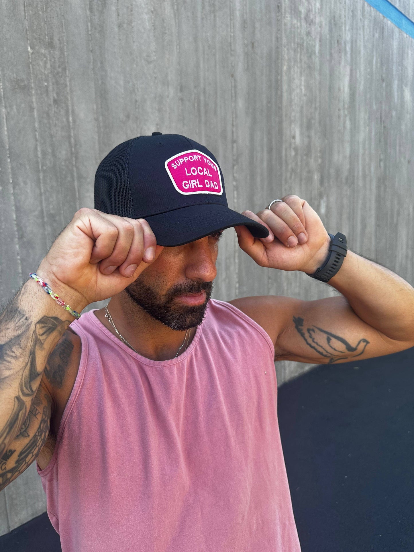 Support Your Local Girl Dad Patch Hat