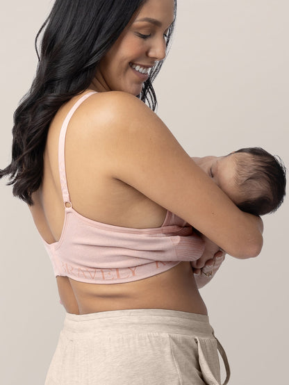 Kindred Bravely Sublime Hands-Free Pumping & Nursing Bra Pink Heather