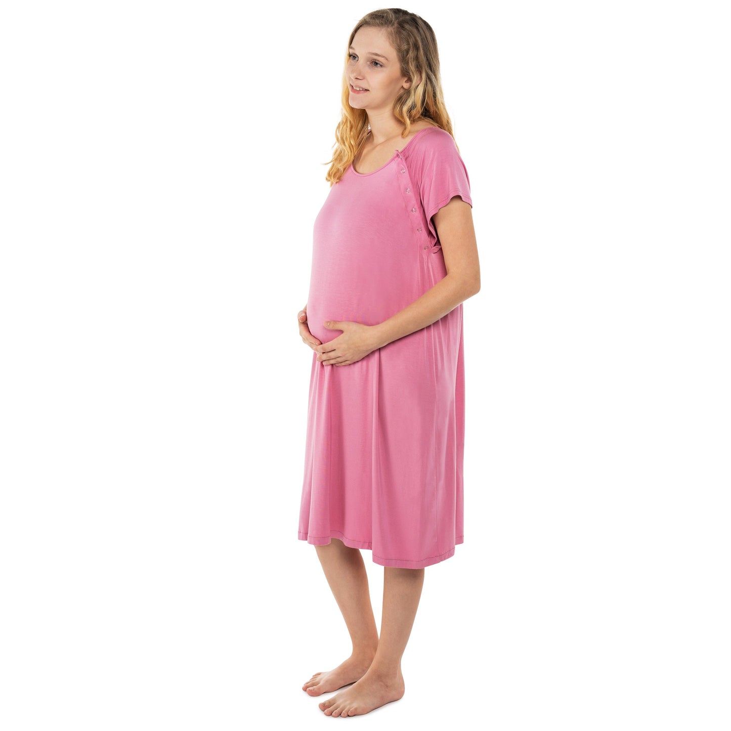 Three Little Tots Rose Mommy Labor and Delivery Nursing Hospital Gown
