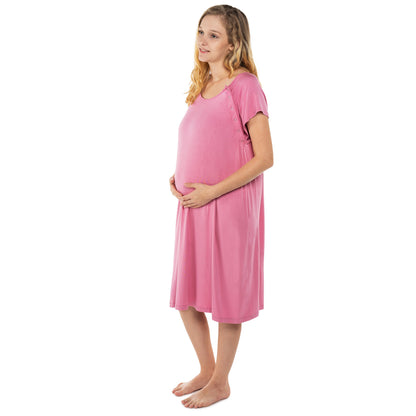 Three Little Tots Rose Mommy Labor and Delivery Nursing Hospital Gown