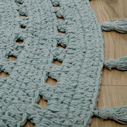 Nattiot Nila Pale Green Crochet Children's Rug