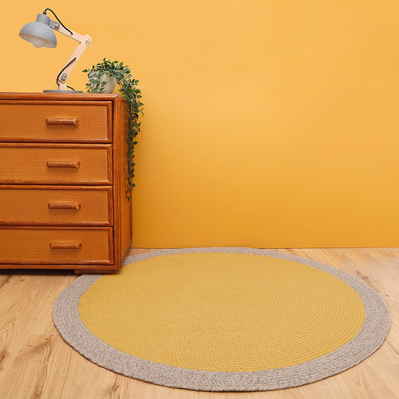 Nattiot Nolan Tumeric Children's Rug in Braided Wool