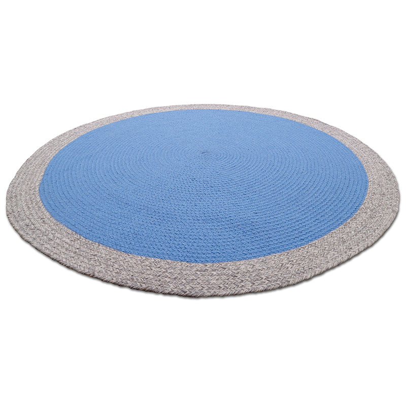 Nattiot Nolan Blue Braided Wool Children's Rug
