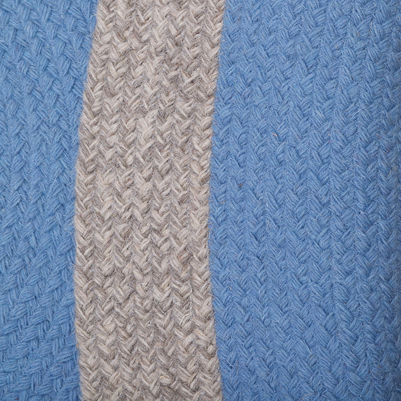 Nattiot Nolan Blue Braided Wool Children's Rug
