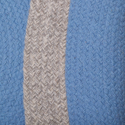 Nattiot Nolan Blue Braided Wool Children's Rug