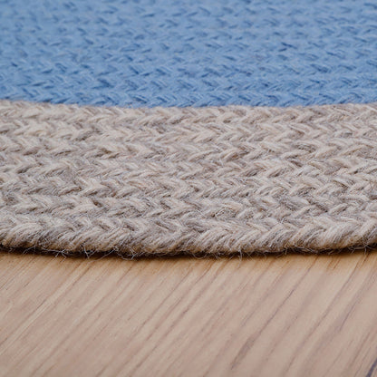 Nattiot Nolan Blue Braided Wool Children's Rug