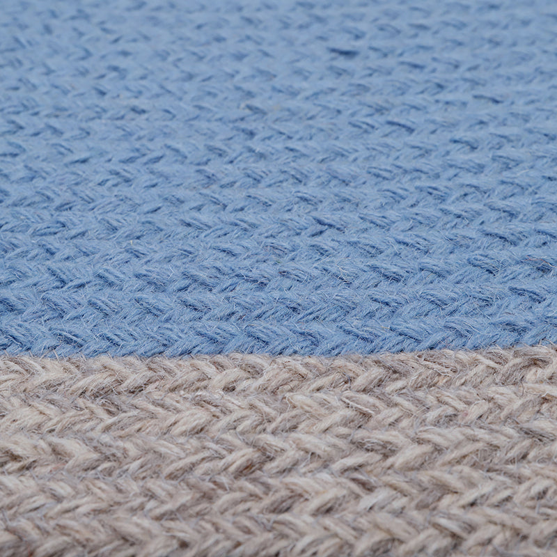 Nattiot Nolan Blue Braided Wool Children's Rug