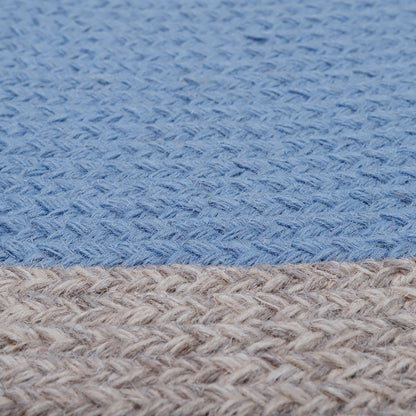 Nattiot Nolan Blue Braided Wool Children's Rug