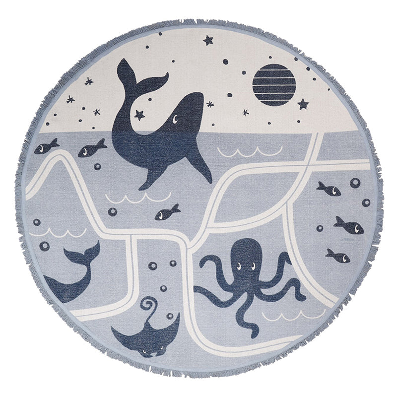 Nattiot Little Deep Blue Play Mat Marine World