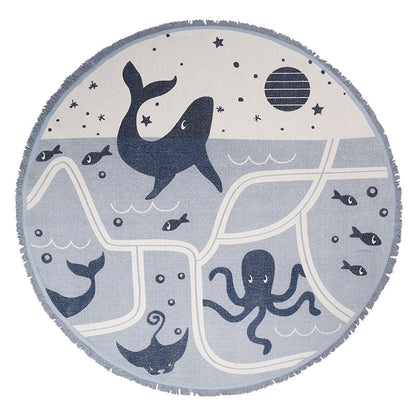 Nattiot Little Deep Blue Play Mat Marine World