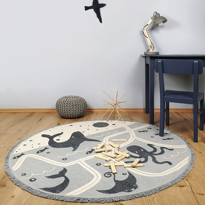 Nattiot Little Deep Blue Play Mat Marine World