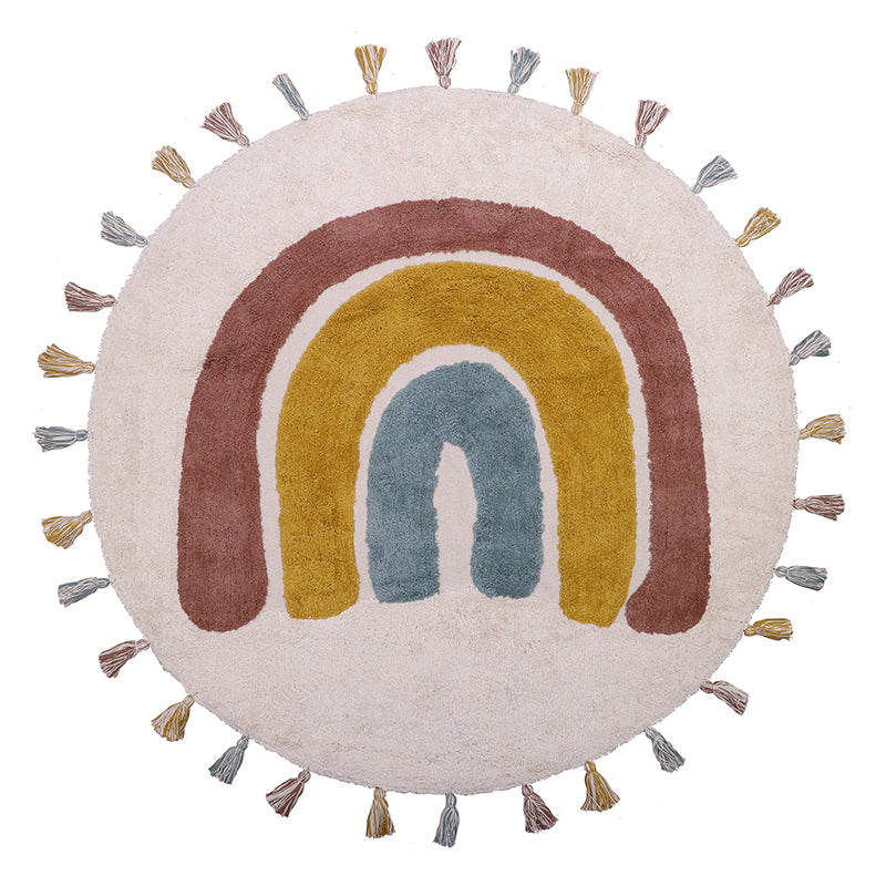 Nattiot Rainbow Children's Rug with Tassels