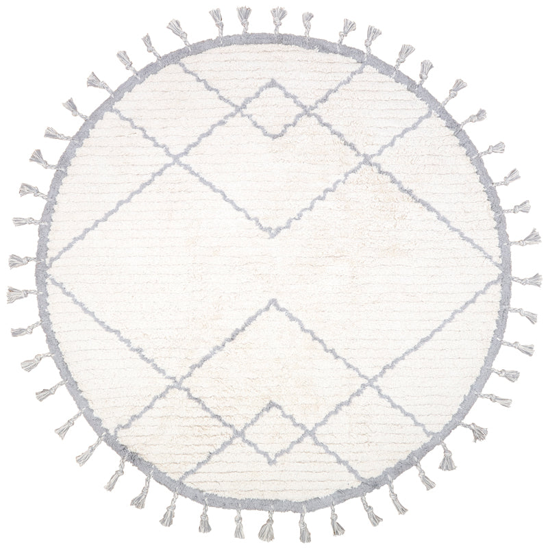 Nattiot Côme Natural Grey Round Children's Rug