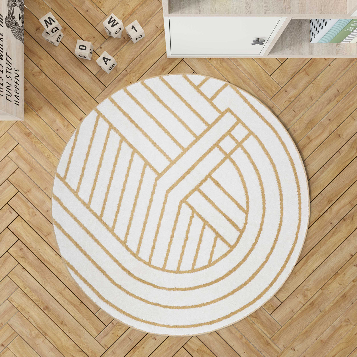 Nattiot Luisa S Geometric Round Rug