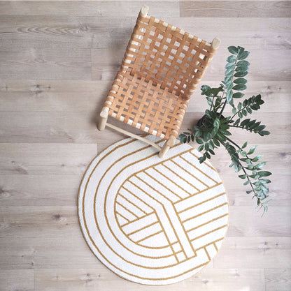 Nattiot Luisa S Geometric Round Rug
