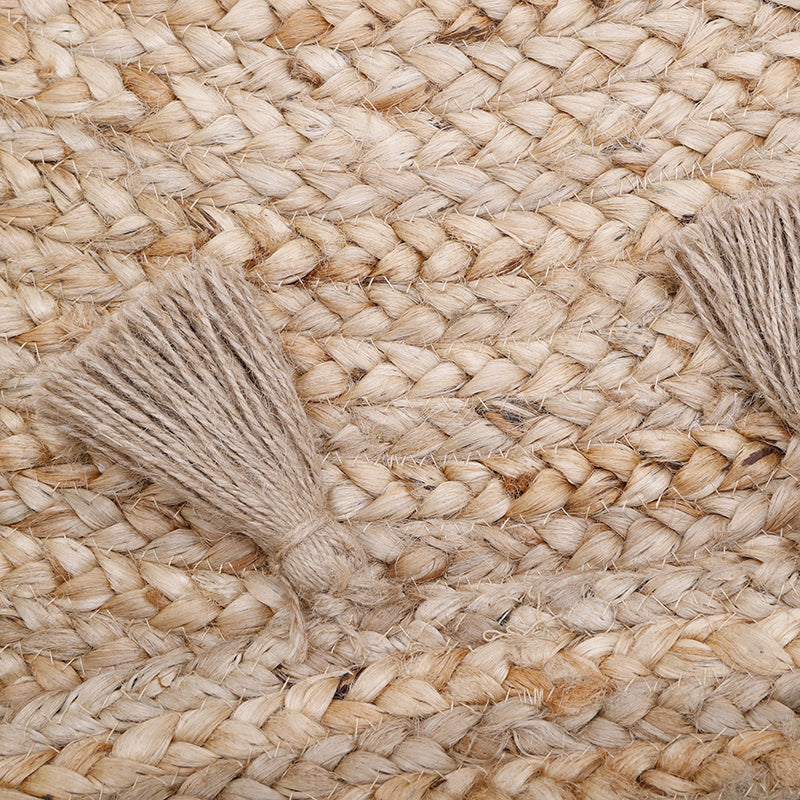 Nattiot Else Jute Rug with Pompoms