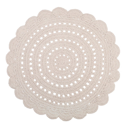Nattiot Alma Ecru Hand Crochet Children's Rug