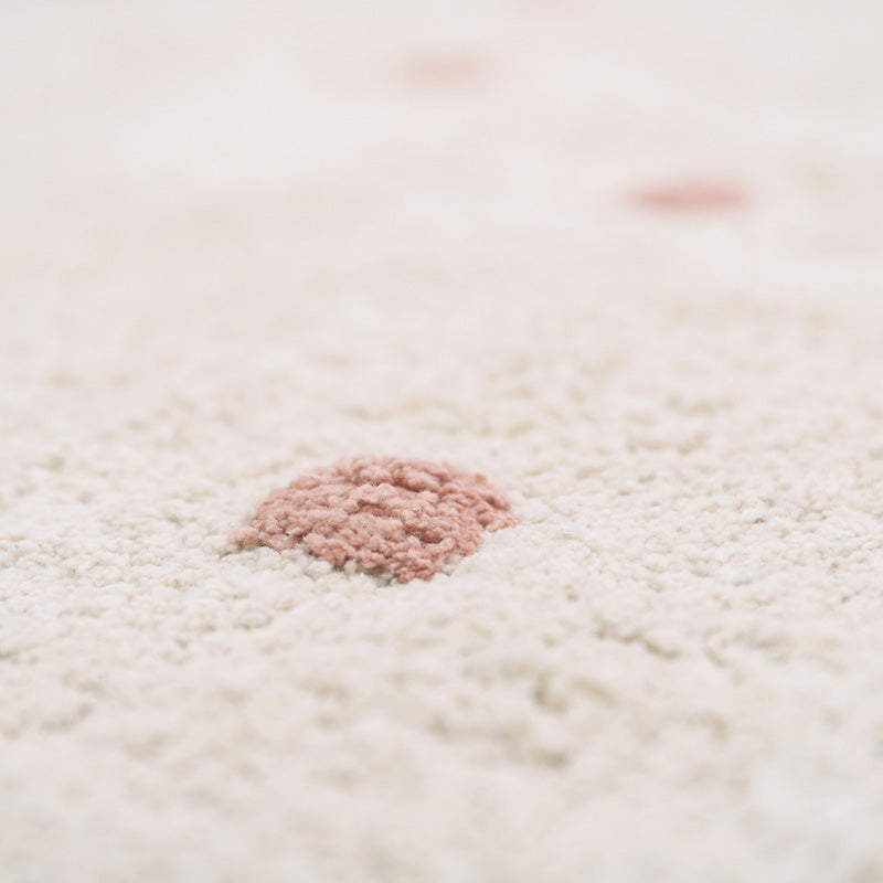 Nattiot Nümi Pink Nude Children's Rug with Dots