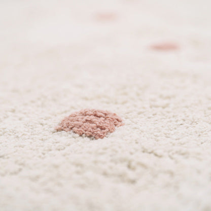Nattiot Nümi Pink Nude Children's Rug with Dots