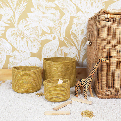 Nattiot Ilse Honey Set of 3 Storage Baskets