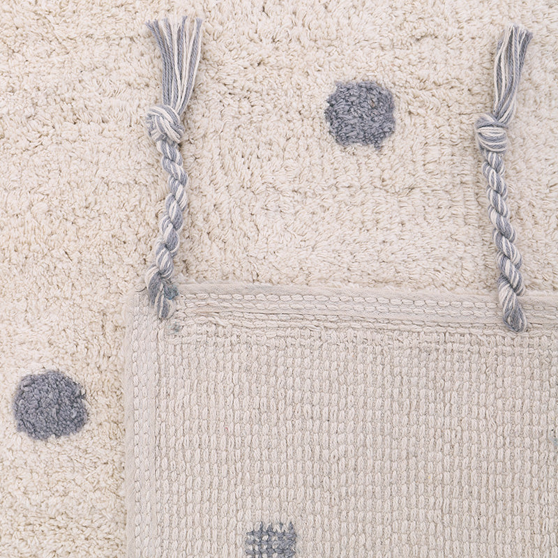 Nattiot Nümi Gray Children's Rug with Dots