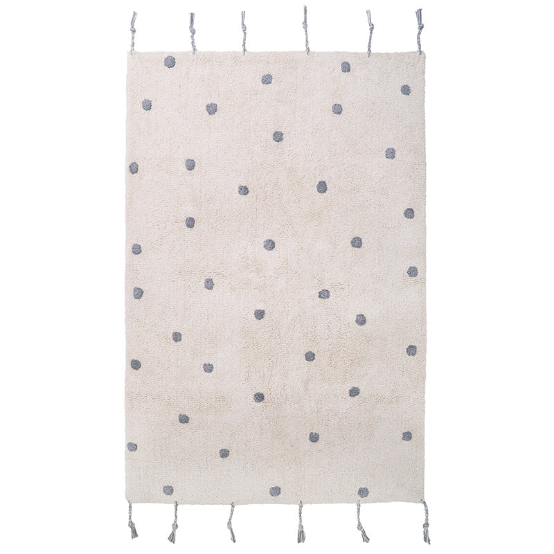 Nattiot Nümi Gray Children's Rug with Dots