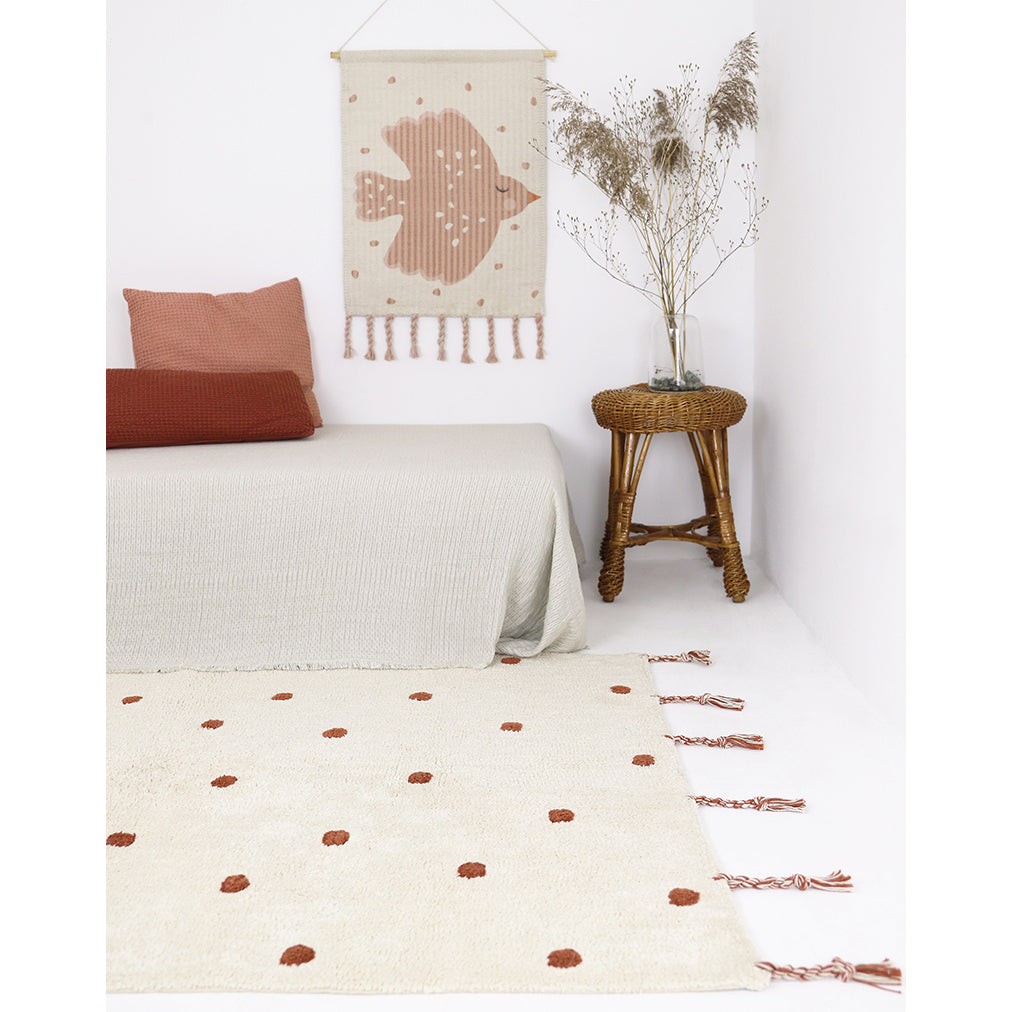 Nattiot Nümi Amber Children's Rug with Dots