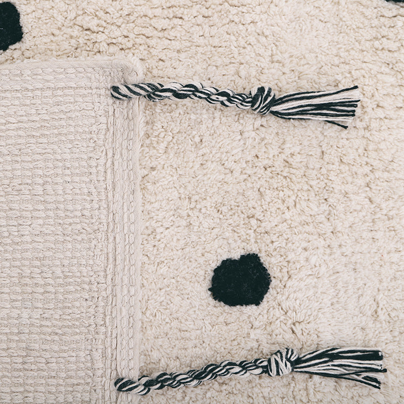 Nattiot Nümi Black Children's Rug with Dots