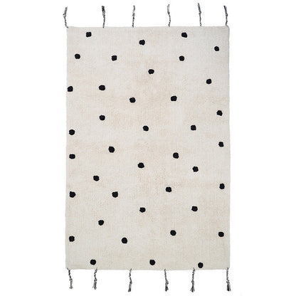 Nattiot Nümi Black Children's Rug with Dots