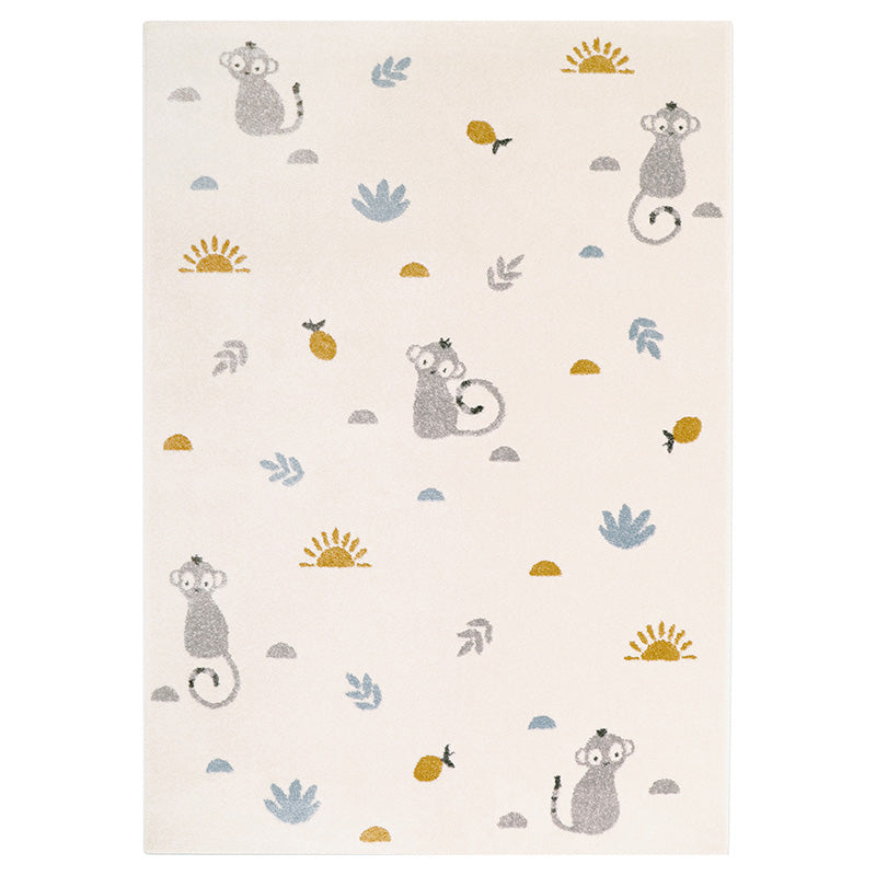 Nattiot Little Wild Monkey Honey M Children's Rug