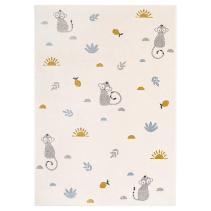 Nattiot Little Wild Monkey Honey M Children's Rug