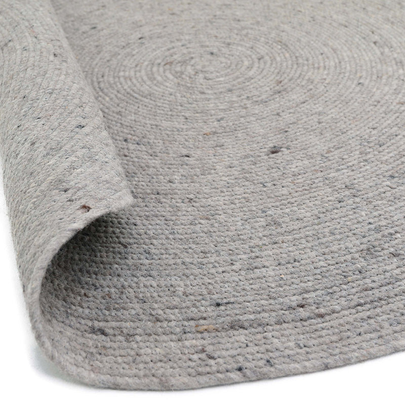 Nattiot Neethu Grey S Felted Wool Rug