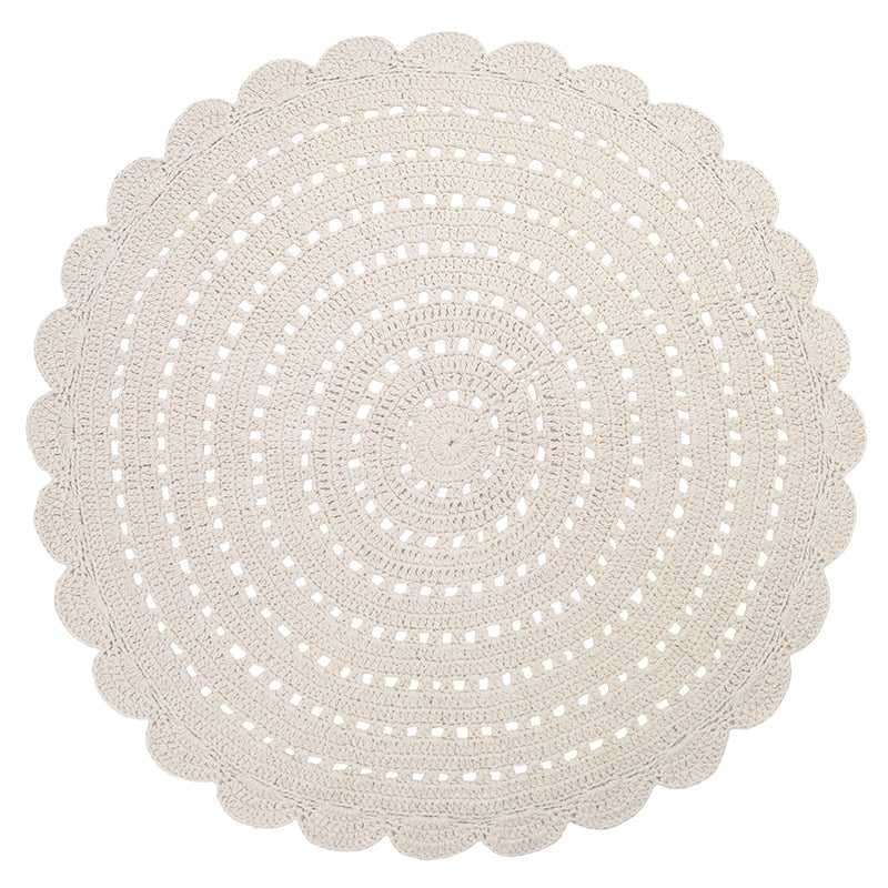 Nattiot Alma Ecru L Hand Crochet Children's Rug