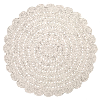Nattiot Alma Ecru L Hand Crochet Children's Rug