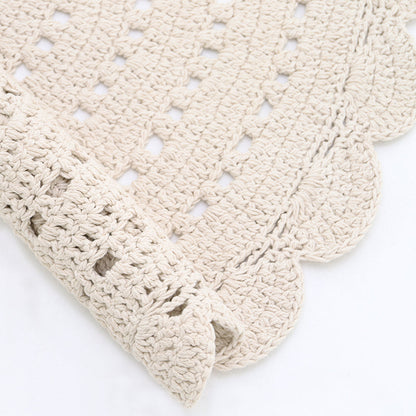 Nattiot Alma Ecru Hand Crochet Children's Rug