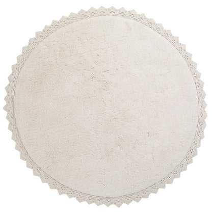 Nattiot Perla Ecru Rug Crochet Finish