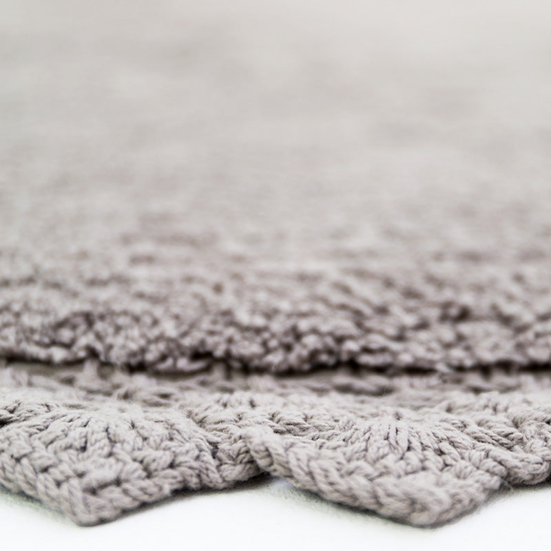 Nattiot Perla Gray Crochet Finish Rug